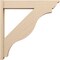 Ekena Millwork 8-in W x 46-in D x 46-in H Funston Trad Rough Cedar Woodgrain TimberThane Outlooker, Primed Tan OUTUR080X46X46FST04RCPR - alternate 3